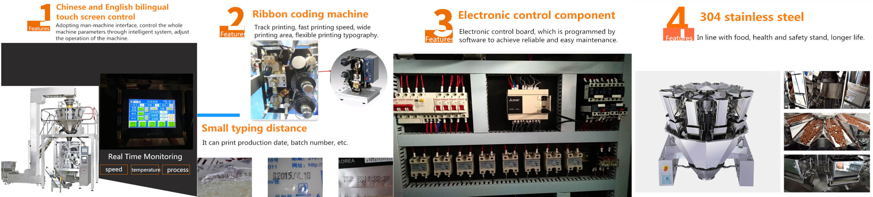 Full Automatic Food Packing Unit Features