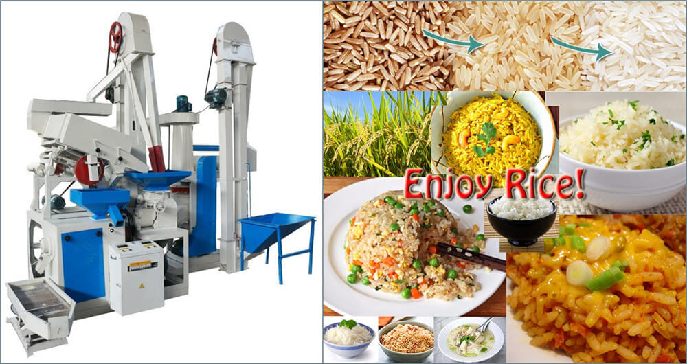 complete rice milling machine