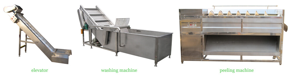 main machine part of the vegetable washing peeling unit