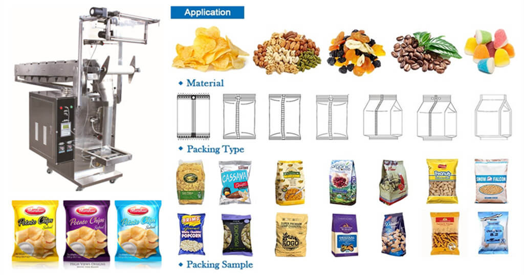 Potato Chips Packing Machine Application