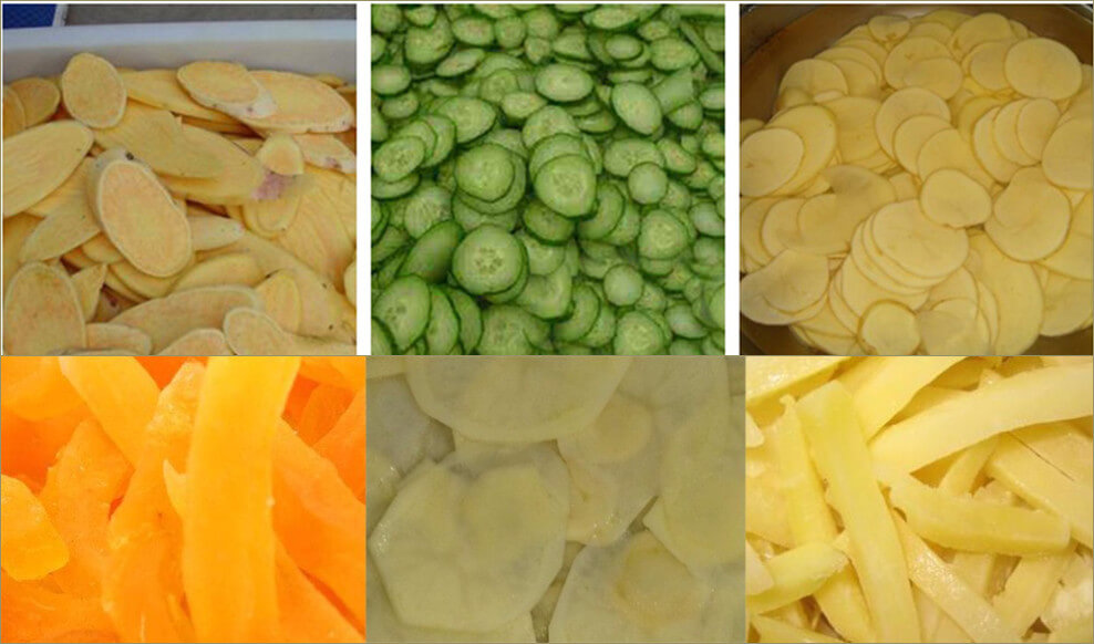 multinational vegetable cutting machine application