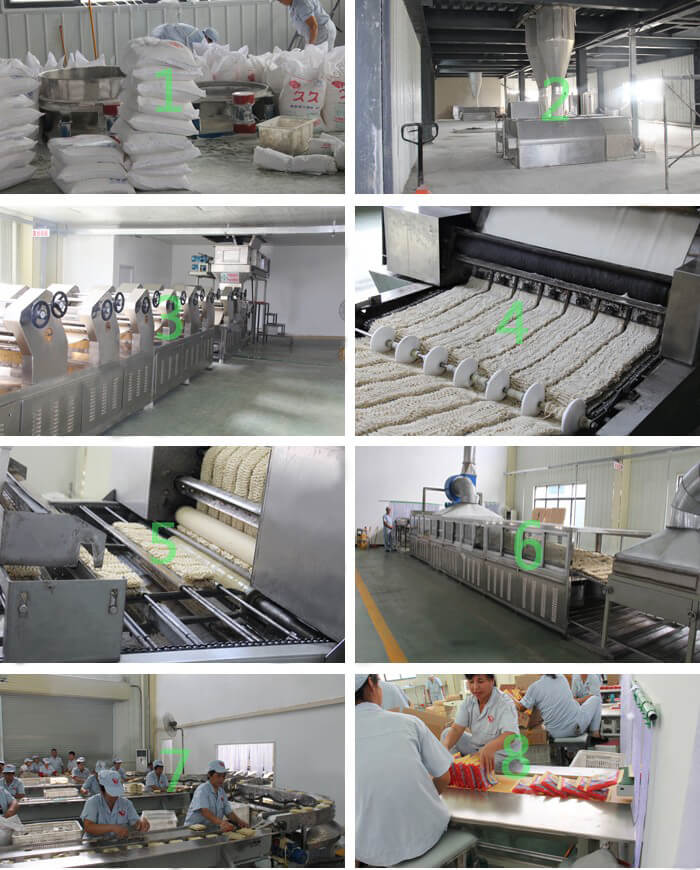Equipment Composition of Fried Instant Noodle Production Line