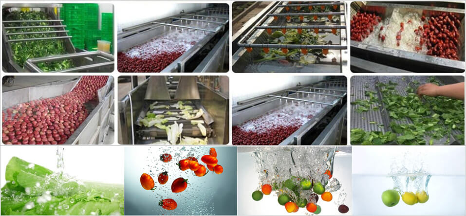 what food materials can be washed by bubble vegetable cleaning machine