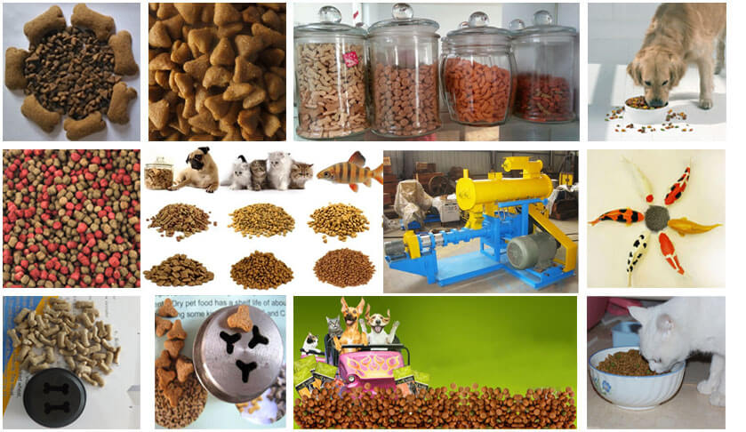 what pet food can be made by this wet type feed extruder
