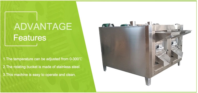 commercial nuts roasting machine features