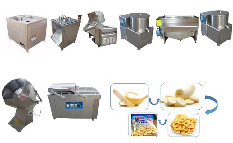 semi automatic banana chips production line