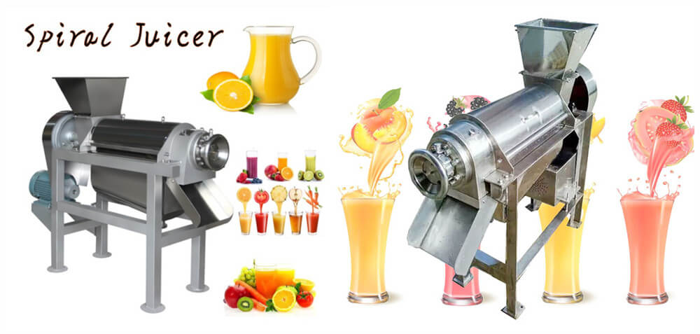 Fruit juice screw extractor