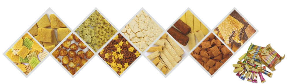 puffed food by twin screw food extruder puffed food by twin screw food extruder