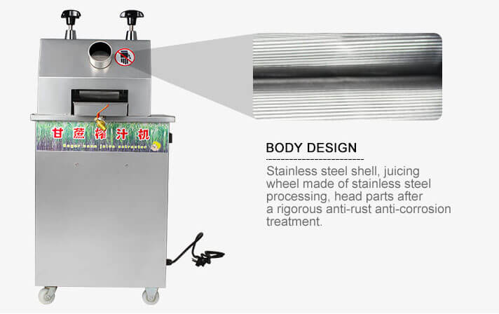 Low price electric vertical sugar cane juicer machine