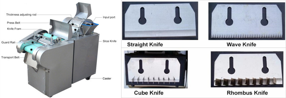 industrial vegetable cutting machine