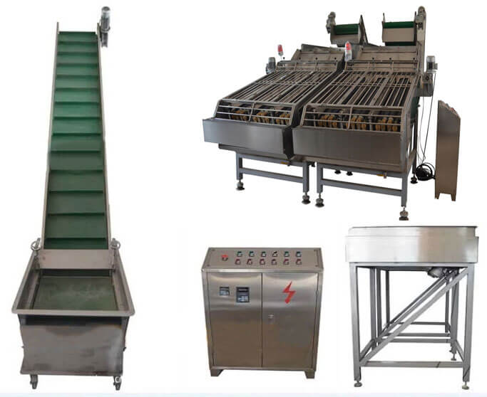 automatic fresh corn husking machine