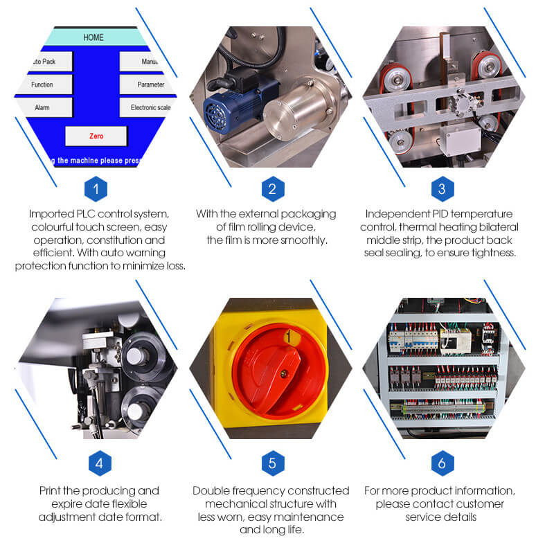 automatic food packing machine feature