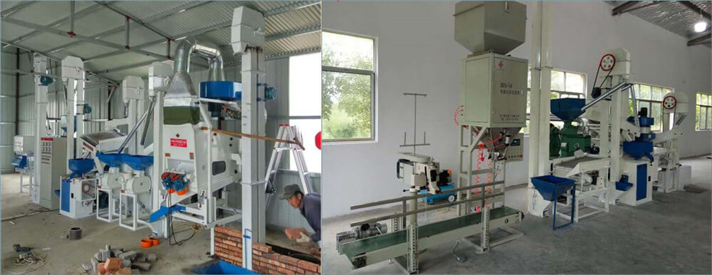 complete set combined rice milling machine
