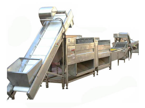 fruit vegetable washing peeling line