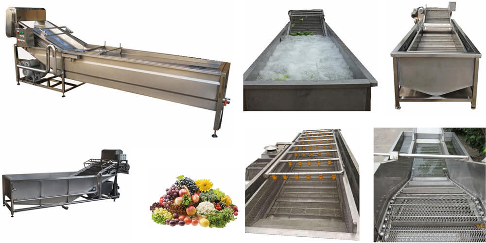 vegetable rinsing cooling machine