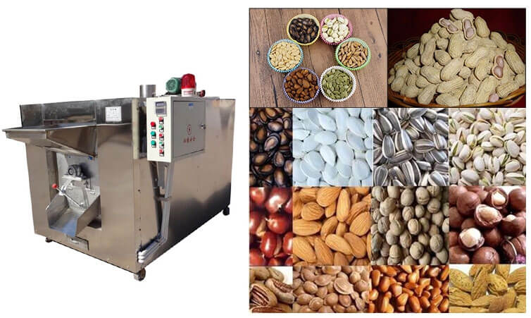 Stainless steel nut roasting machine