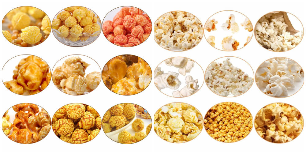 caramel popcorn making machine applications
